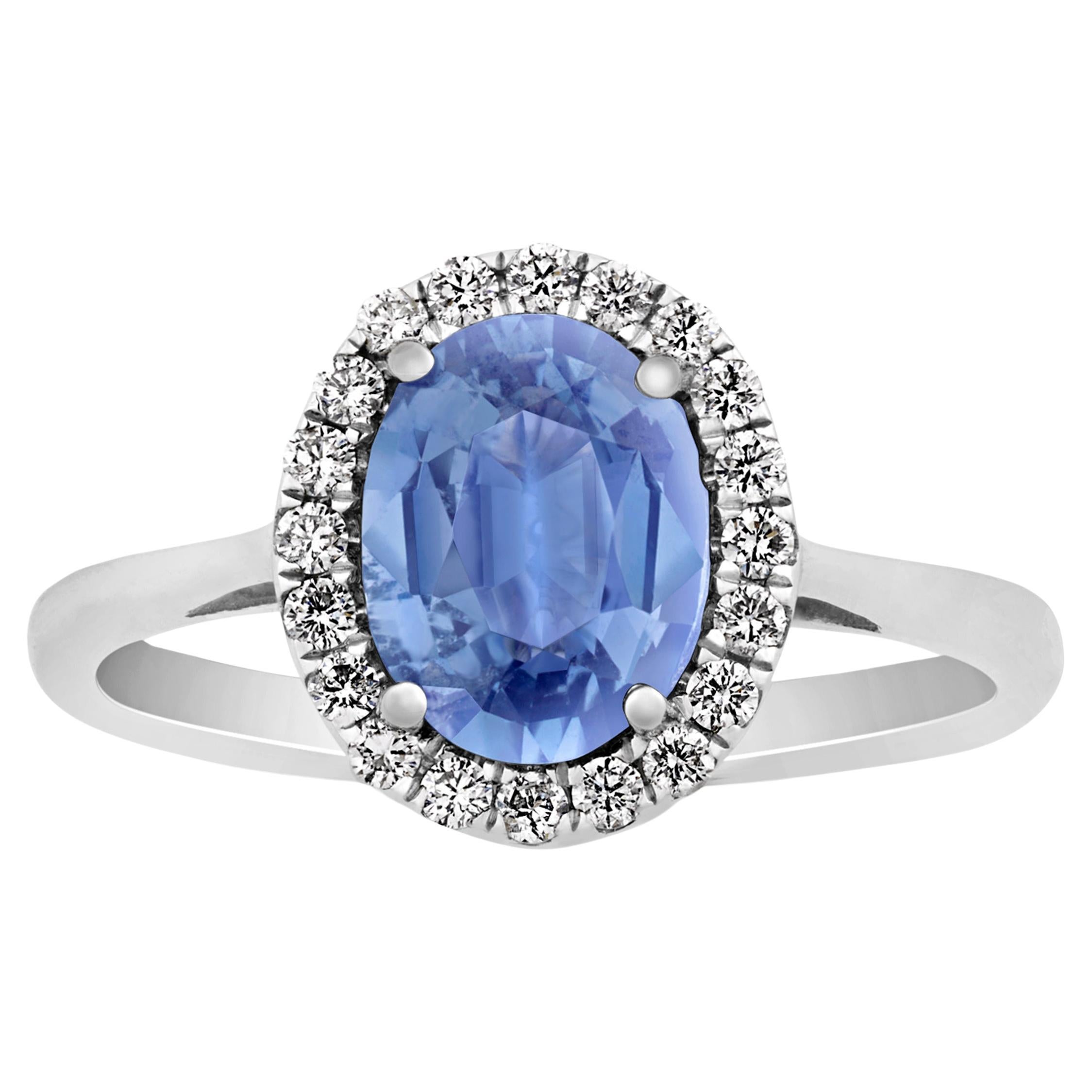 Color Change Sapphire Ring, 1.64 Carats For Sale