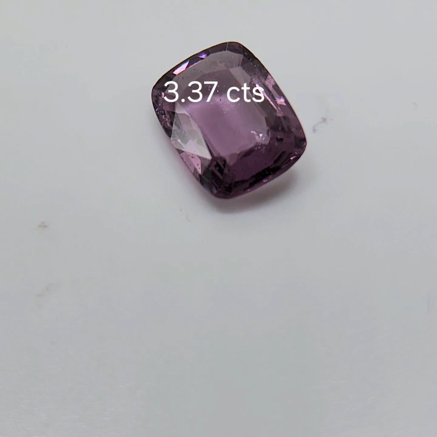 Spinello a viraggio di colore 3,37 carati. In condizioni Nuovo in vendita a Brooklyn, NY
