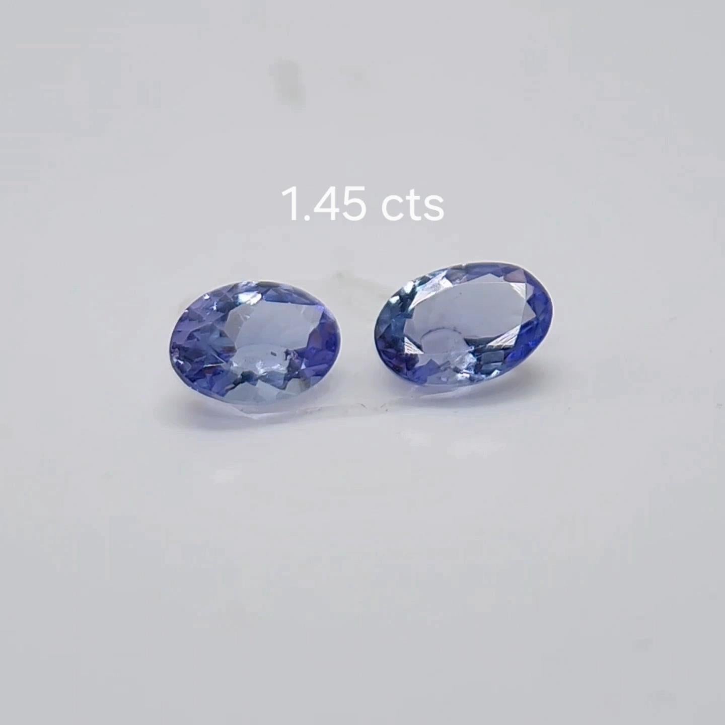 Farbwechsel Spinell PAAR 1,45 ct. im Angebot 5
