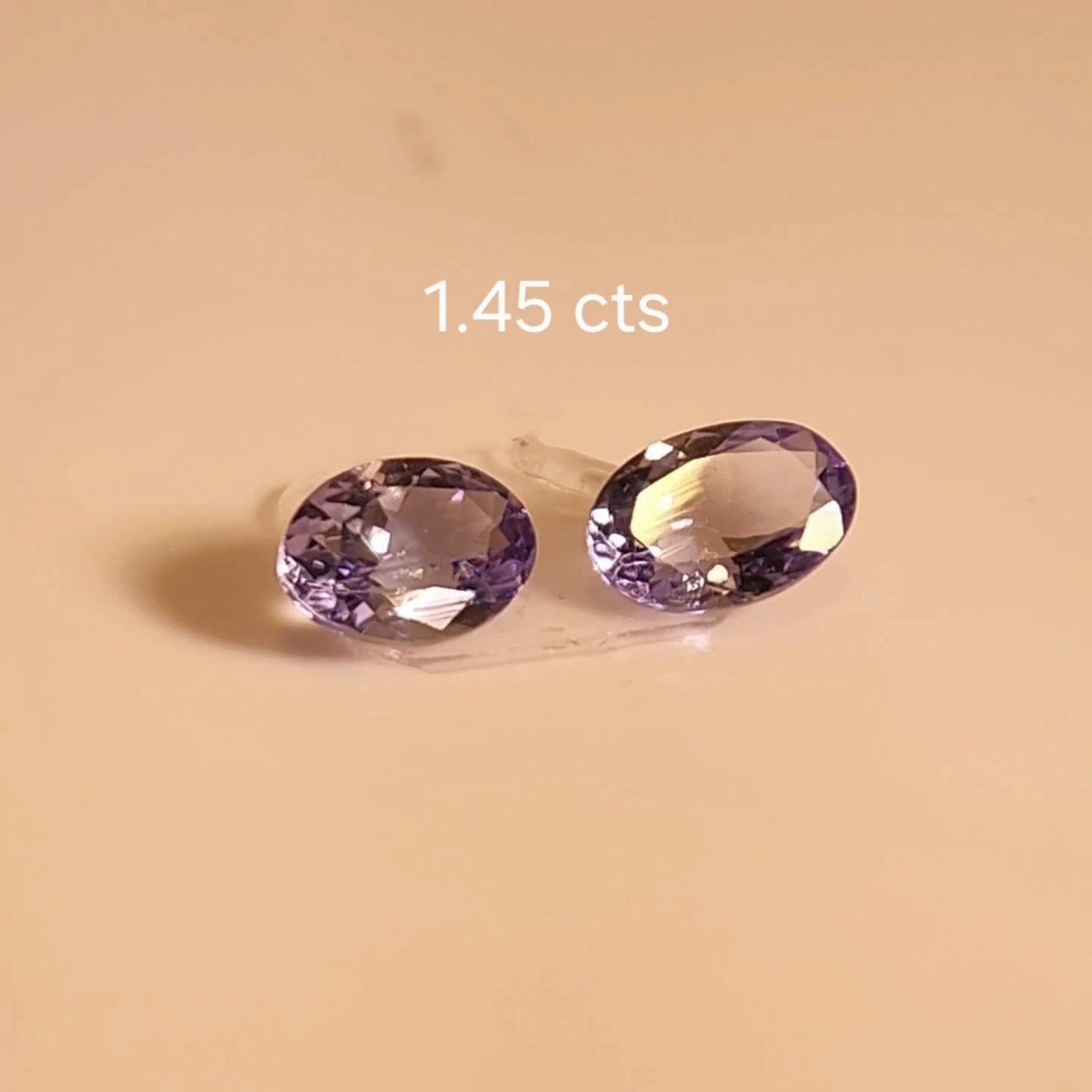 Farbwechsel Spinell PAAR 1,45 ct. im Angebot 10