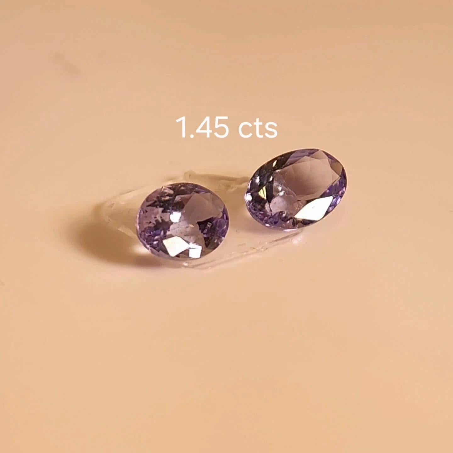 Farbwechsel Spinell PAAR 1,45 ct. im Angebot 11