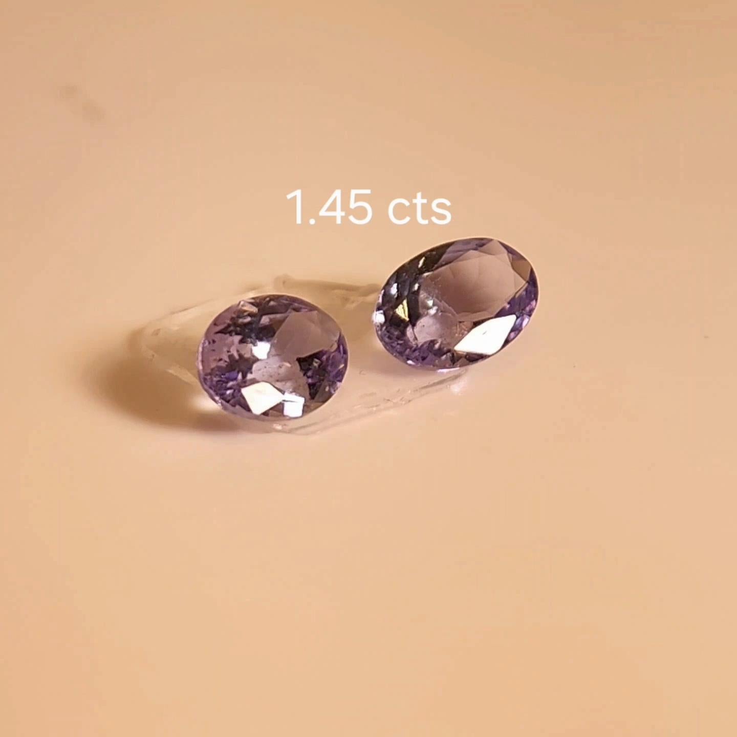 Farbwechsel Spinell PAAR 1,45 ct. im Angebot 12