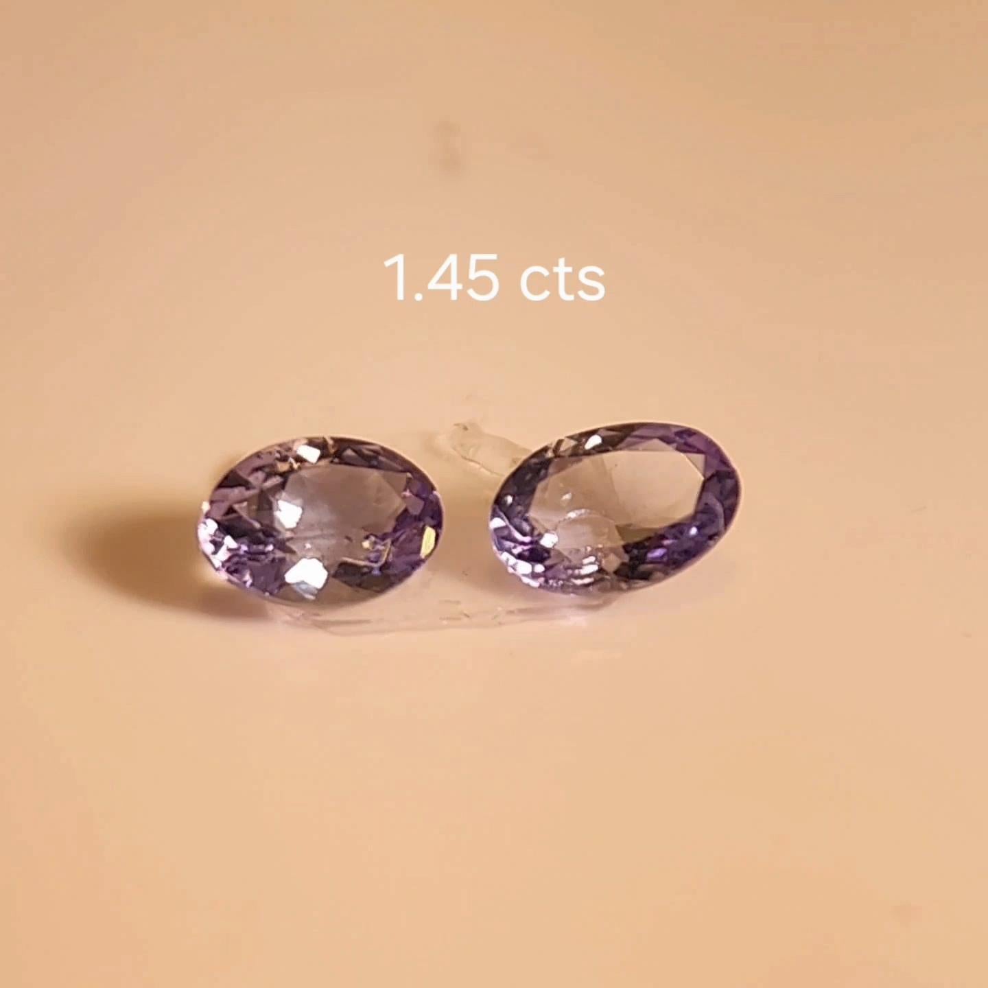 Farbwechsel Spinell PAAR 1,45 ct. im Angebot 13