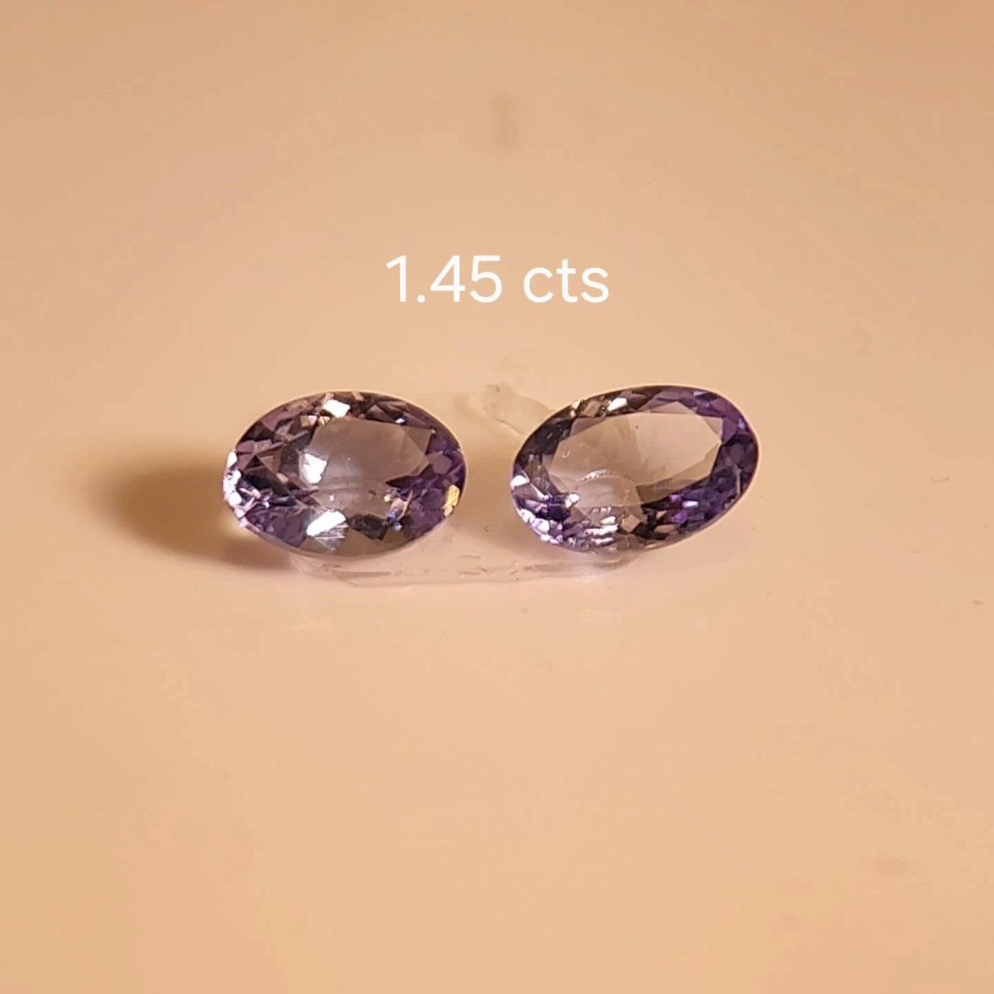 Farbwechsel Spinell PAAR 1,45 ct. im Angebot 15