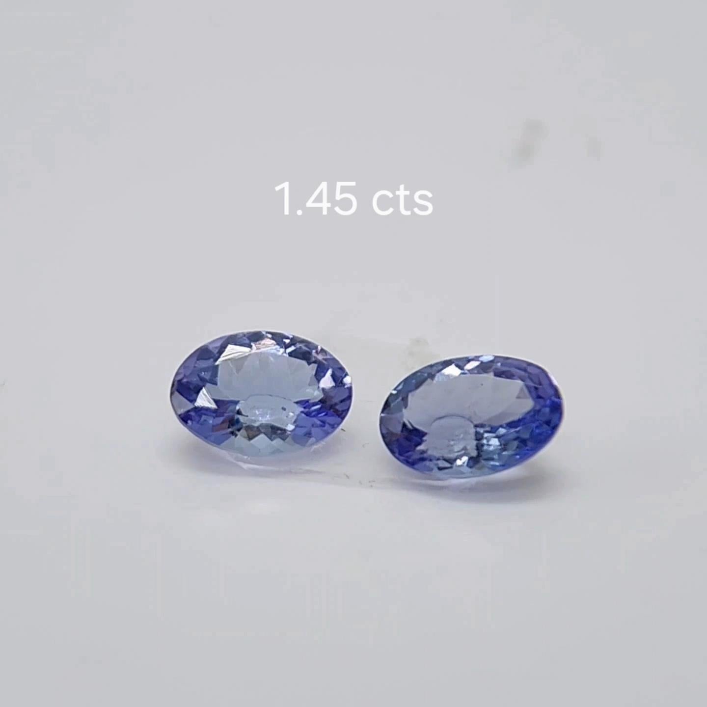 Farbwechsel Spinell PAAR 1,45 ct. im Angebot 1