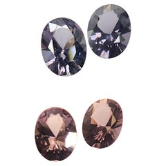 PAIR de spinelle à changement de couleur 3,97 cts.