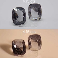 color change Spinel PAIR 4.15 cts.