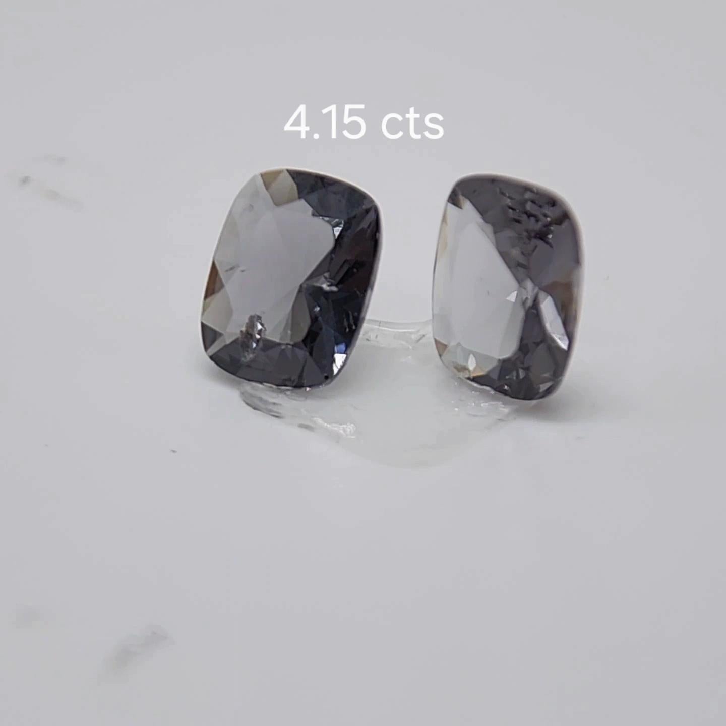 Spinell PAIR mit Farbwechsel Spinell 4.15 Karat. im Angebot 3