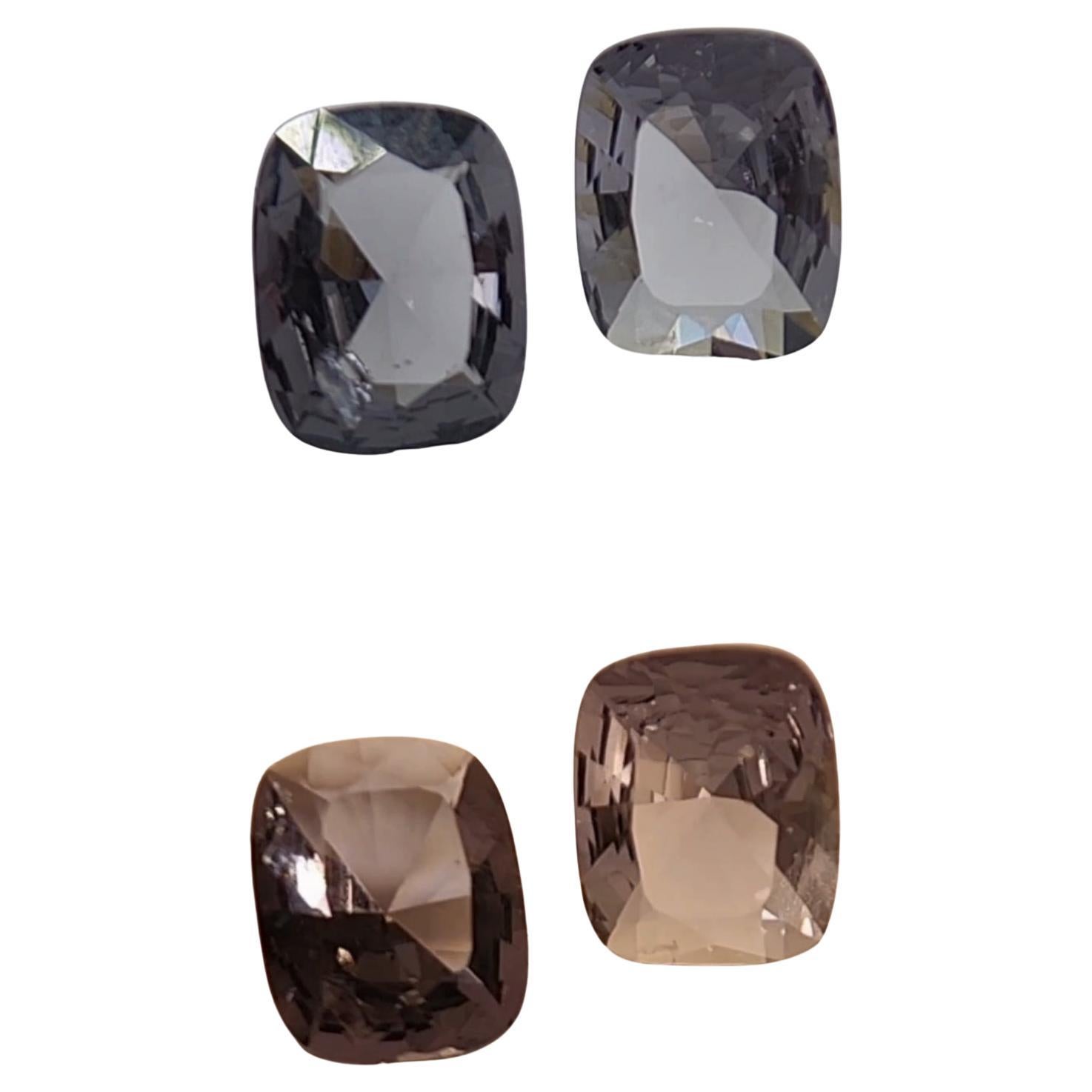 PAIO DI SPINEL DIVERSI DI COLORE 4.15 carati.