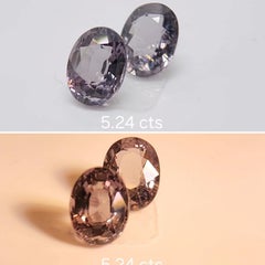 color change Spinel PAIR 5.24 cts.