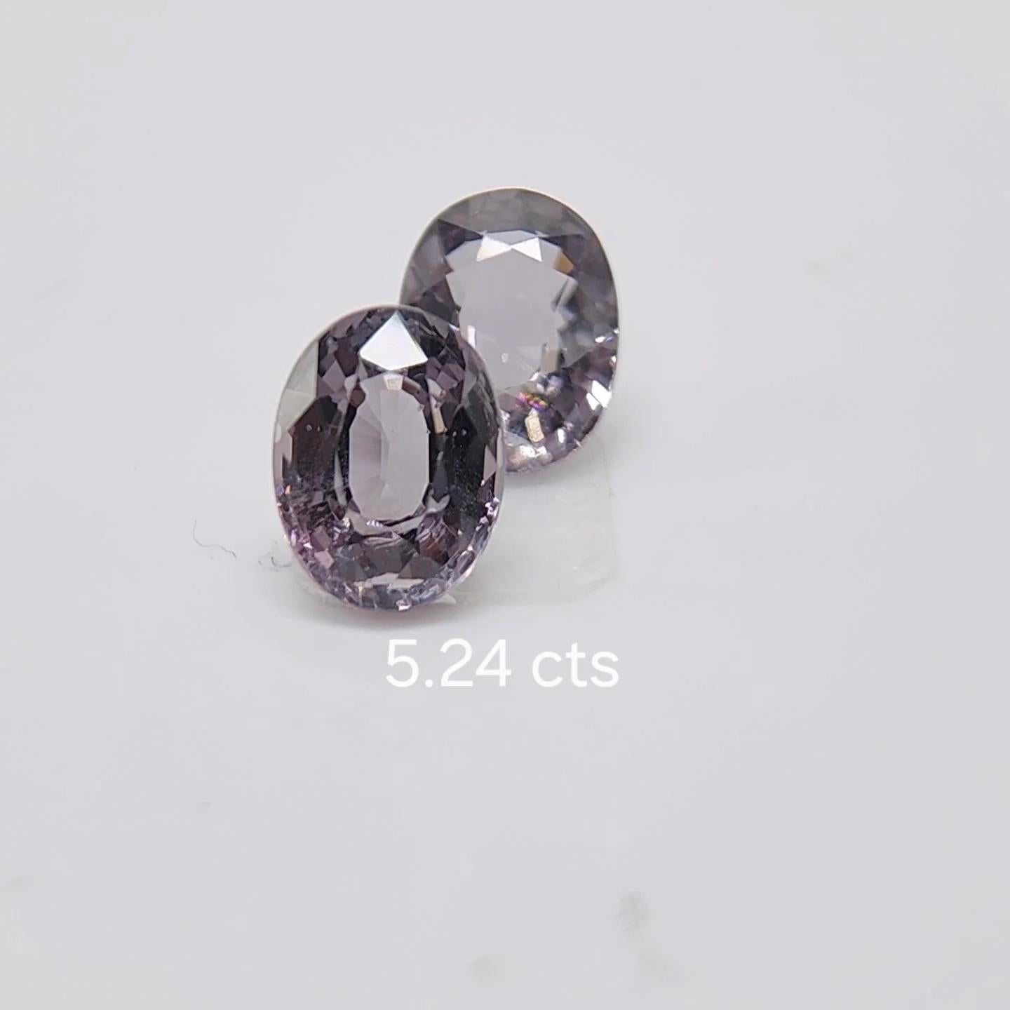 da uomo o donna PAIO DI SPINEL DIVERSI DI COLORE 5.24 carati. in vendita