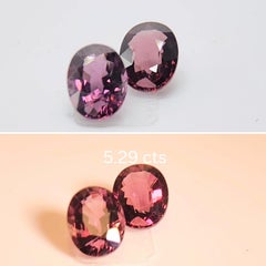 color change Spinel PAIR 5.29 cts.