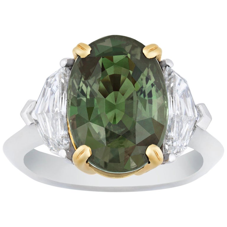 Color-Changing Alexandrite Ring, 6.08 Carat For Sale at ...
