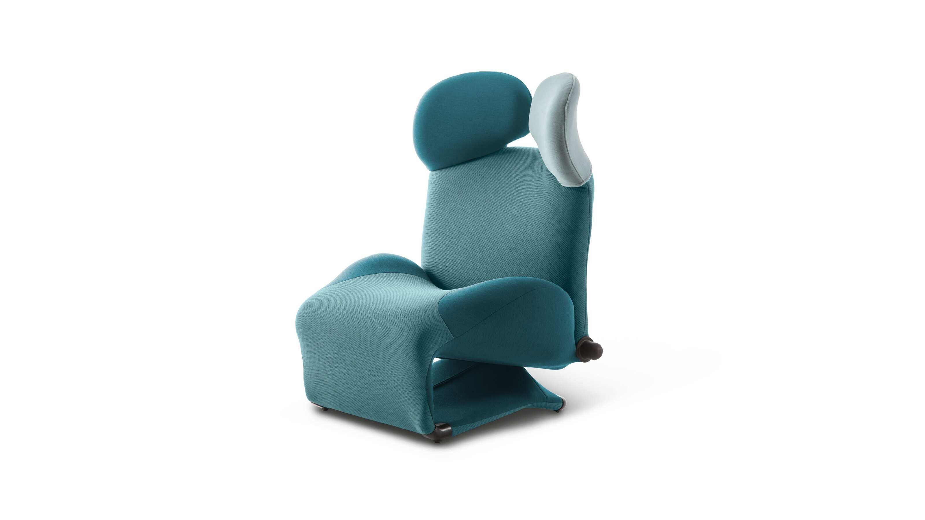 Wink Armchair by Toshiyuki Kita for Cassina

Ergonomically correct and exquisitely versatile, Cassina’s Wink armchair cleverly unfolds into a chaise-longue. “Sitting on Wink means sitting on the floor and, when you are seated there, according to