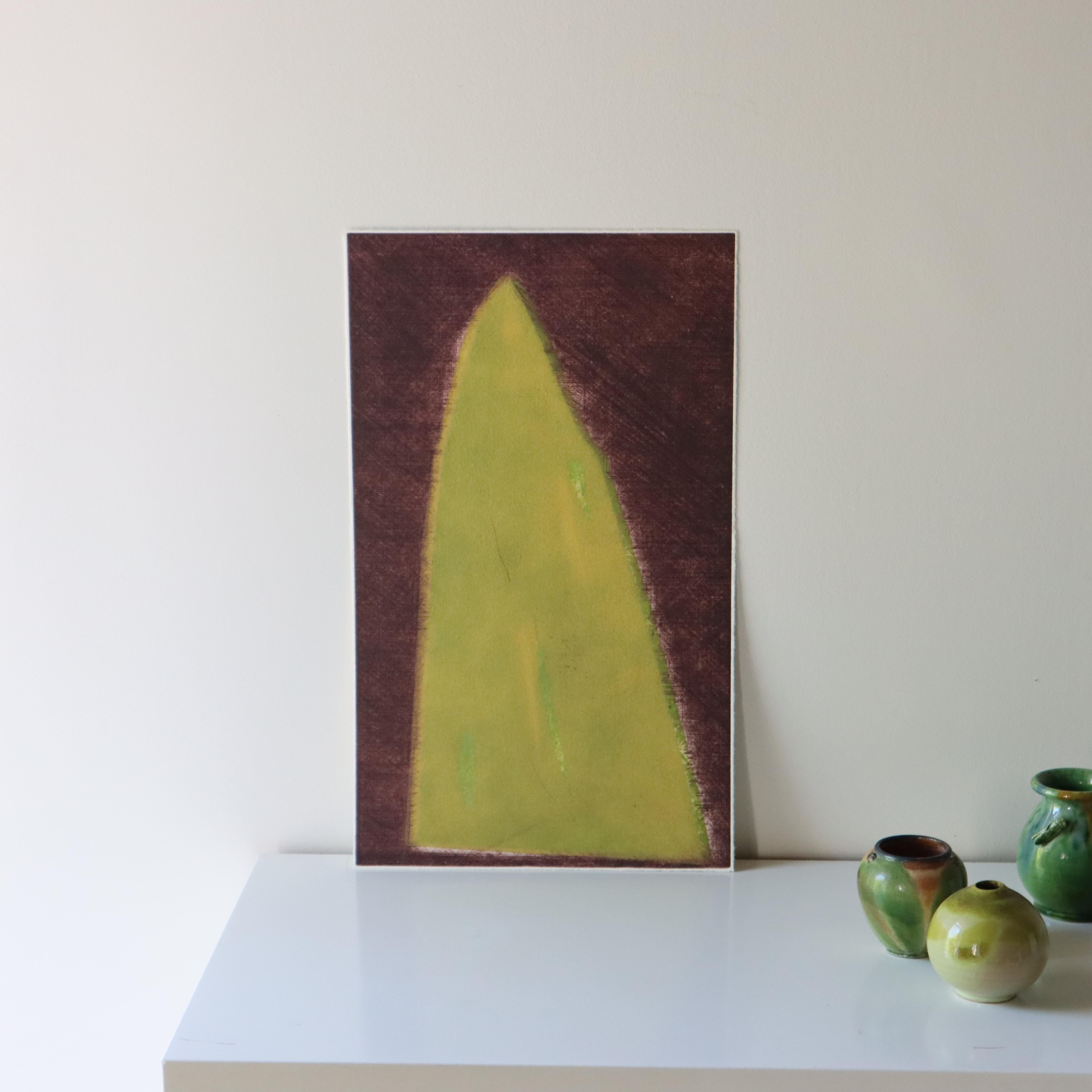 Farbradierung  Antonia Dombrowsky 2000-  Farbgravur - handgeschöpftes Bütten-Papier (Minimalistisch) im Angebot