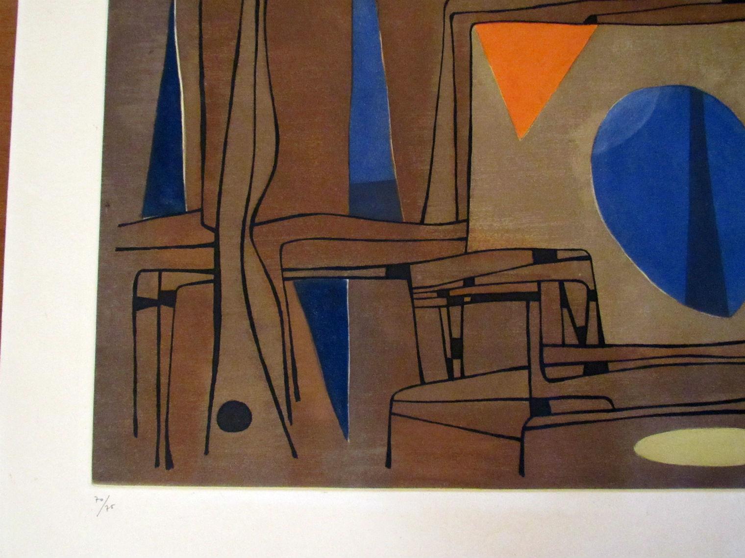 Colour Etching by Gustave Singier 