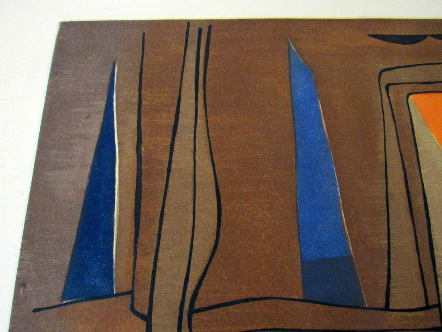 Belgian Color Etching by Gustave Singier 