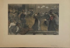 Lithographie en couleurs de Théophile Alexandre Steinlen, contre-signée