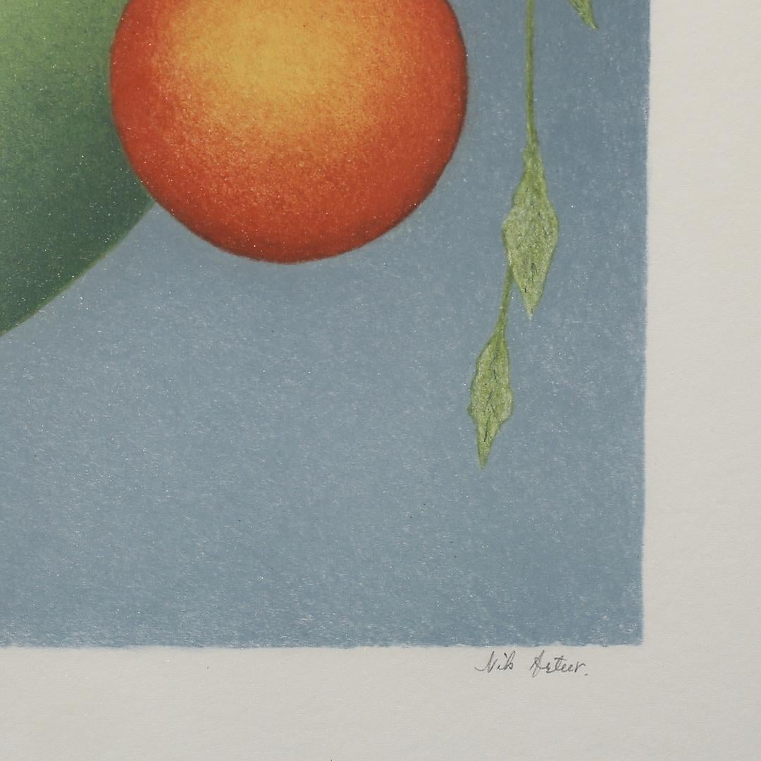 Nils Artur Nilsson. Color lithograph, fruit, signed Nils Artur, numbered 64/250.
Framed, external dimensions 70 x 59 cm.