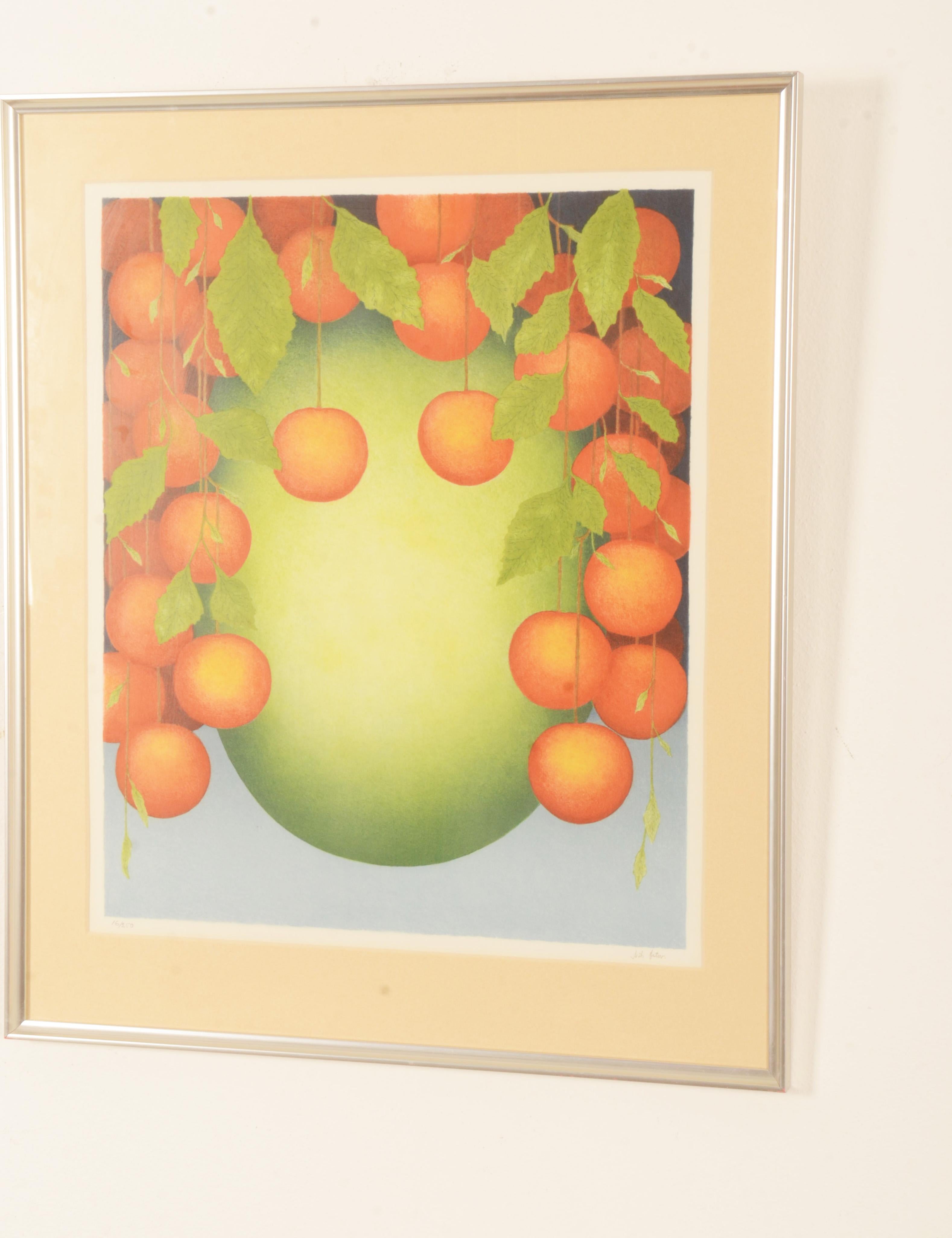 Farblithographie „Früchte“ von Nils Artur Nilsson (Schwedisch) im Angebot