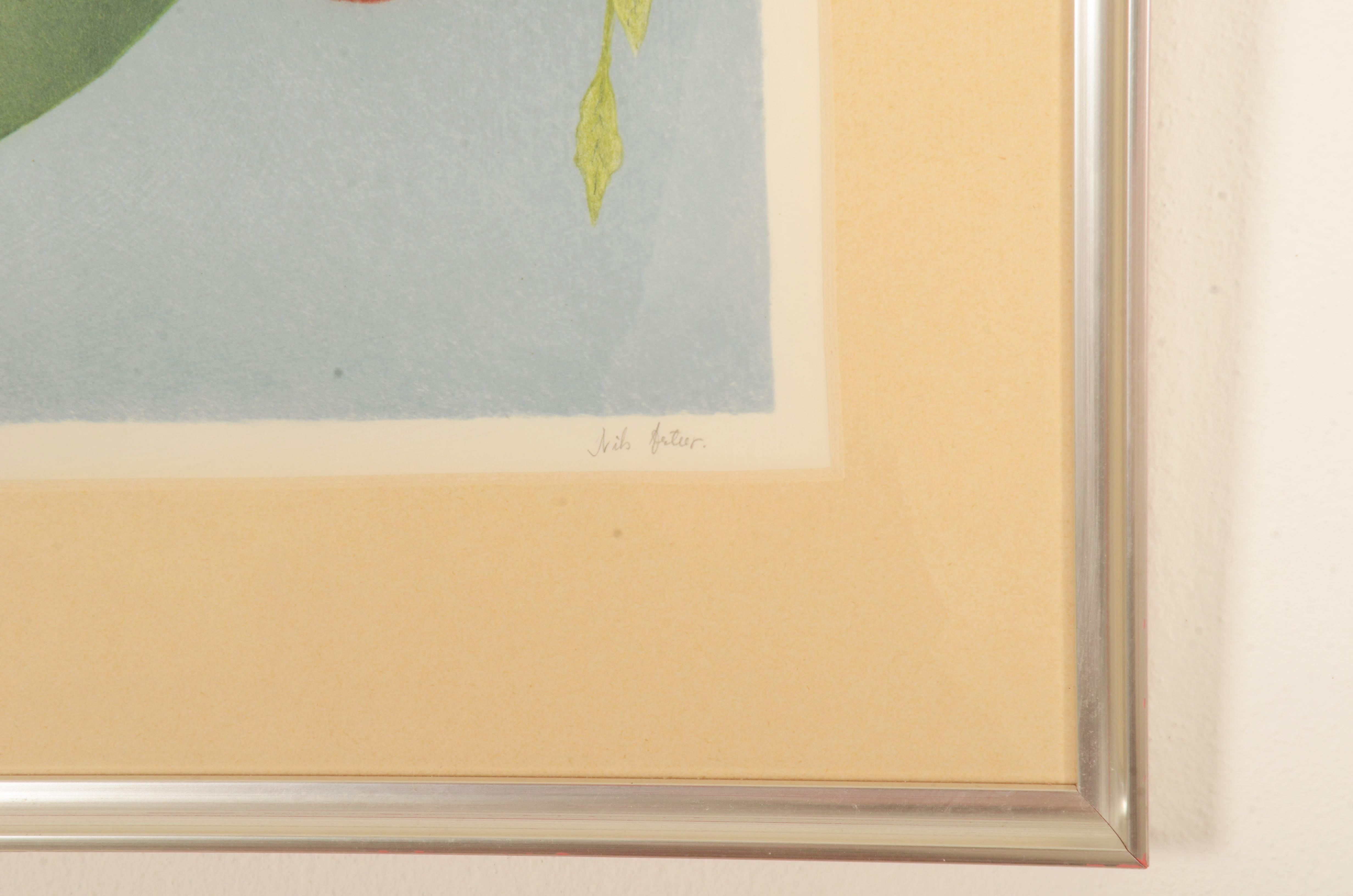 Farblithographie „Früchte“ von Nils Artur Nilsson im Zustand „Gut“ im Angebot in Vienna, AT
