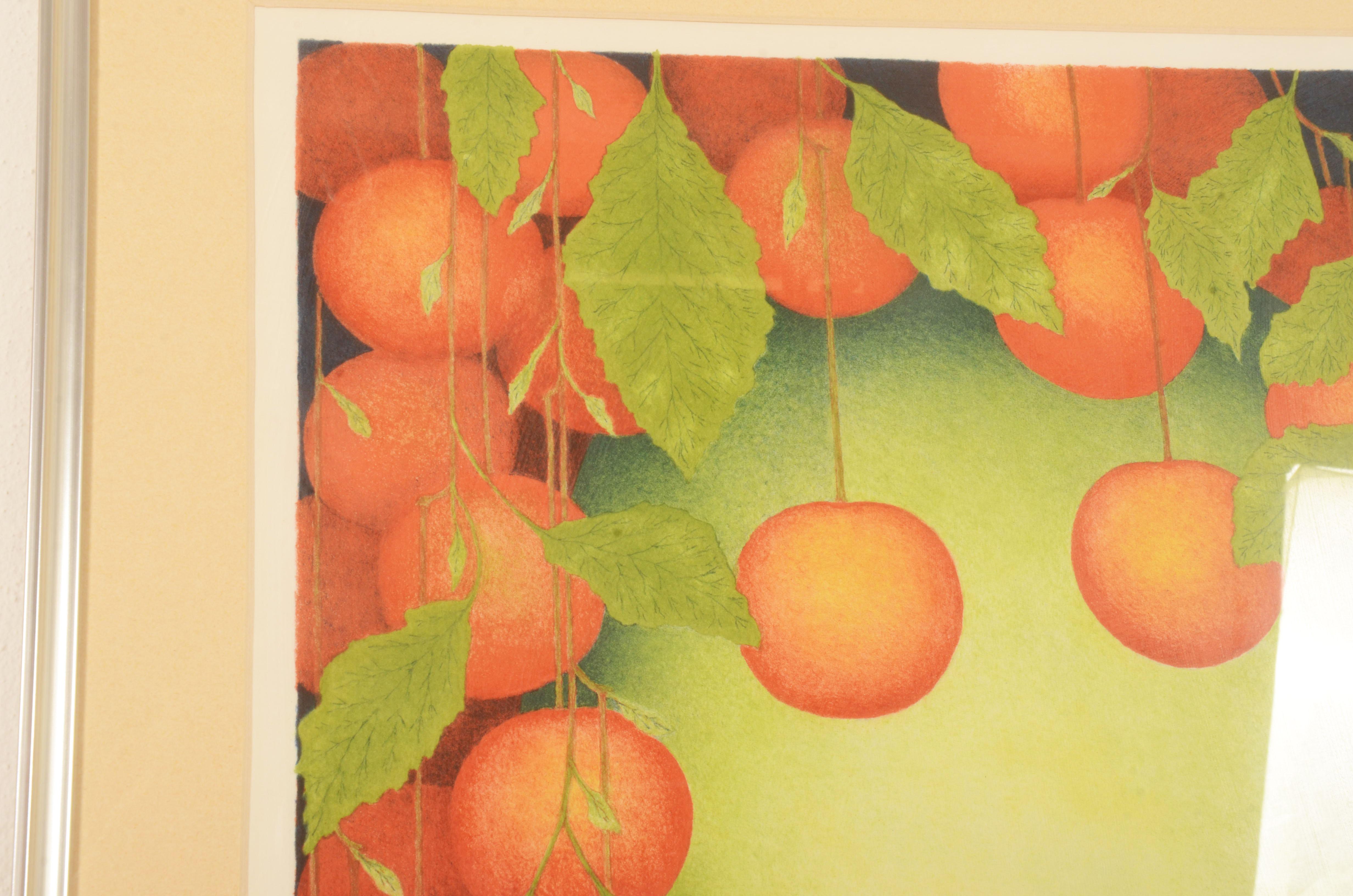 Farblithographie „Früchte“ von Nils Artur Nilsson (Papier) im Angebot