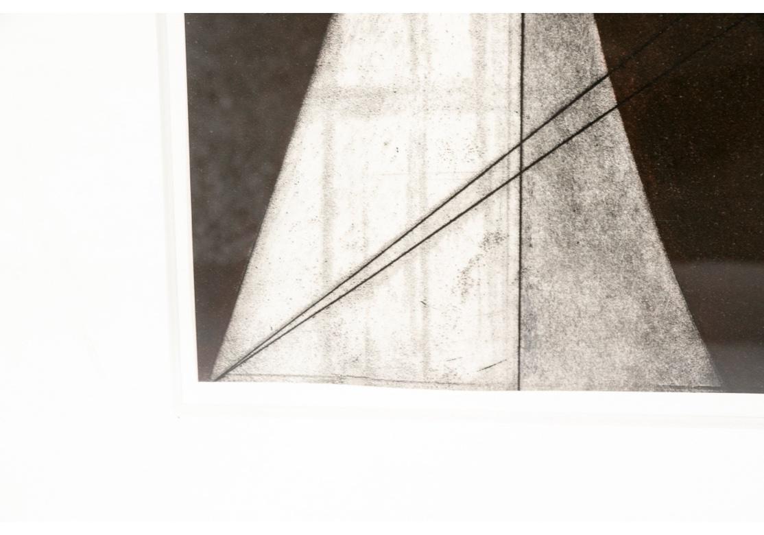 Farblithographie in der Art von Lazlo Moholy-Nagy, gerahmt von Yasuo Minagawa im Zustand „Gut“ im Angebot in Bridgeport, CT