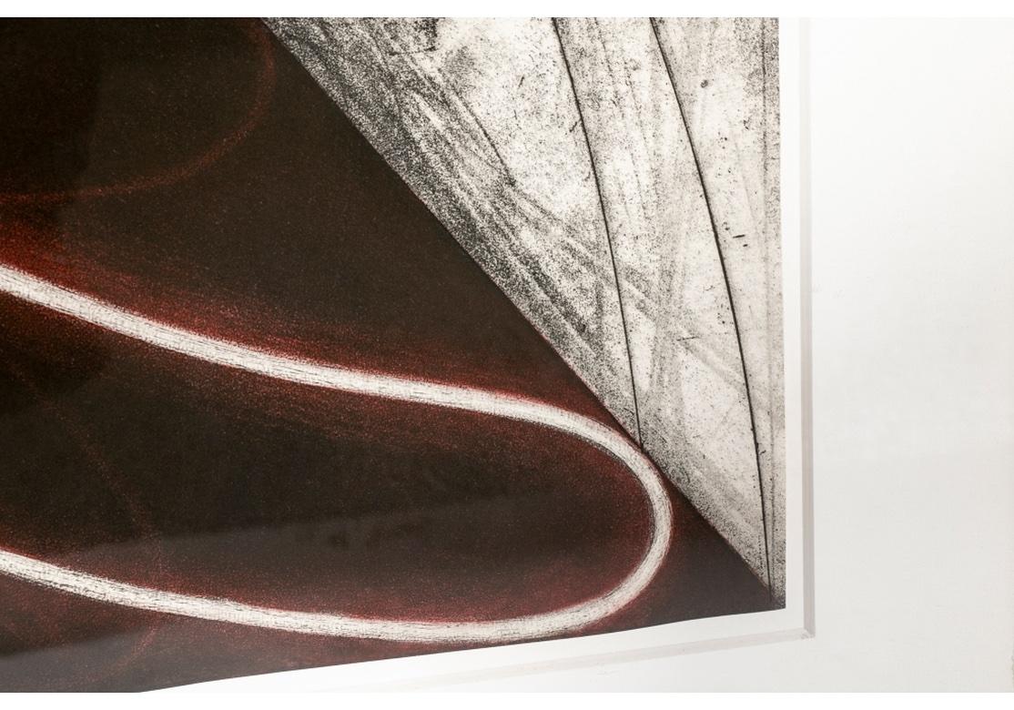 20th Century Color Lithograph in the Manner of Lazlo Moholy-Nagy Framed by Yasuo Minagawa For Sale