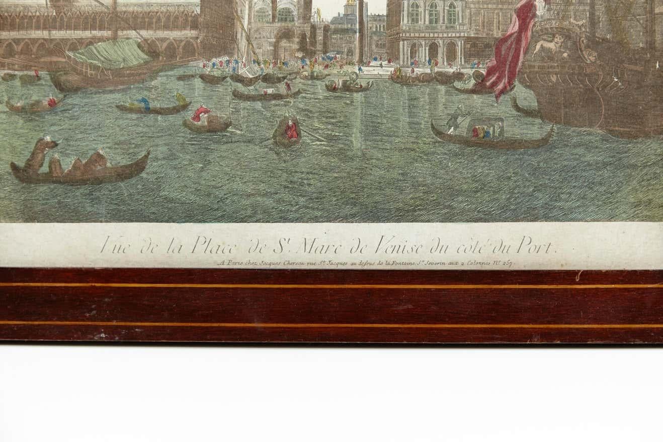 Farblithografie von Venedig, 18. Jahrhundert im Zustand „Gut“ im Angebot in Barcelona, ES