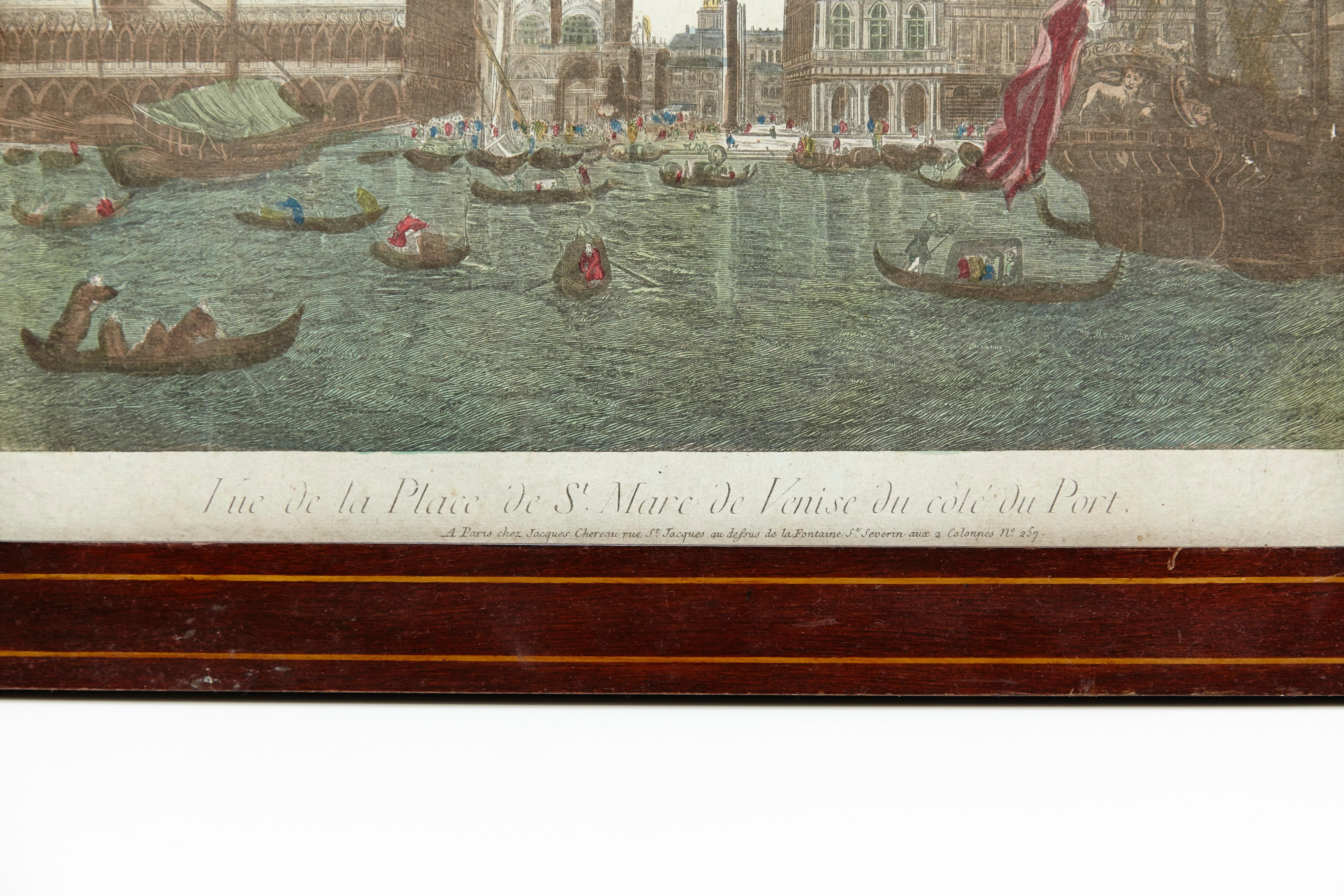 Color Lithography of Venice, 18th Century In Good Condition In Barcelona, Barcelona