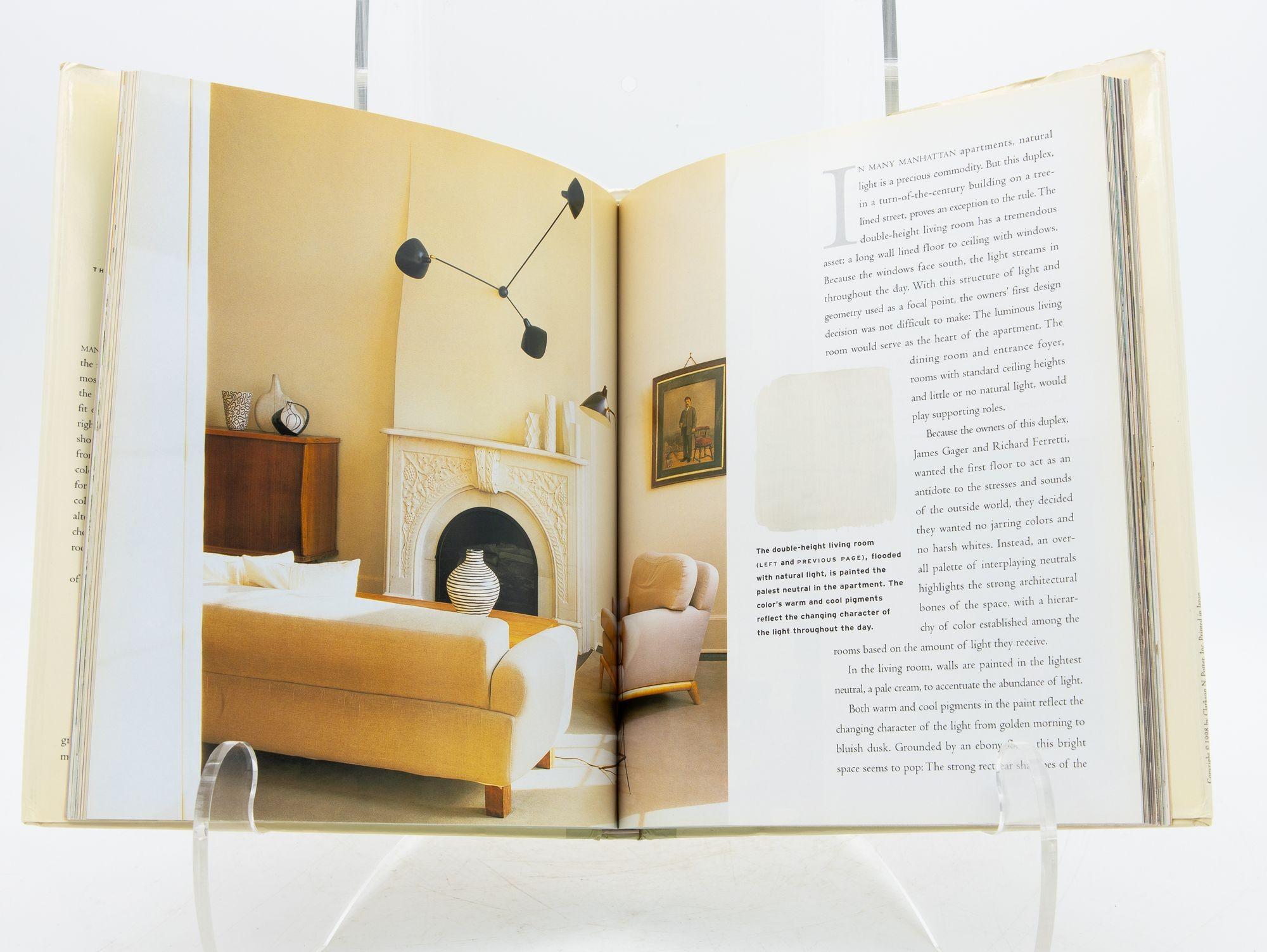Color Palettes: Atmospheric Interiors Book by Suzanne Butterfield, 1998 In Fair Condition For Sale In South Salem, NY