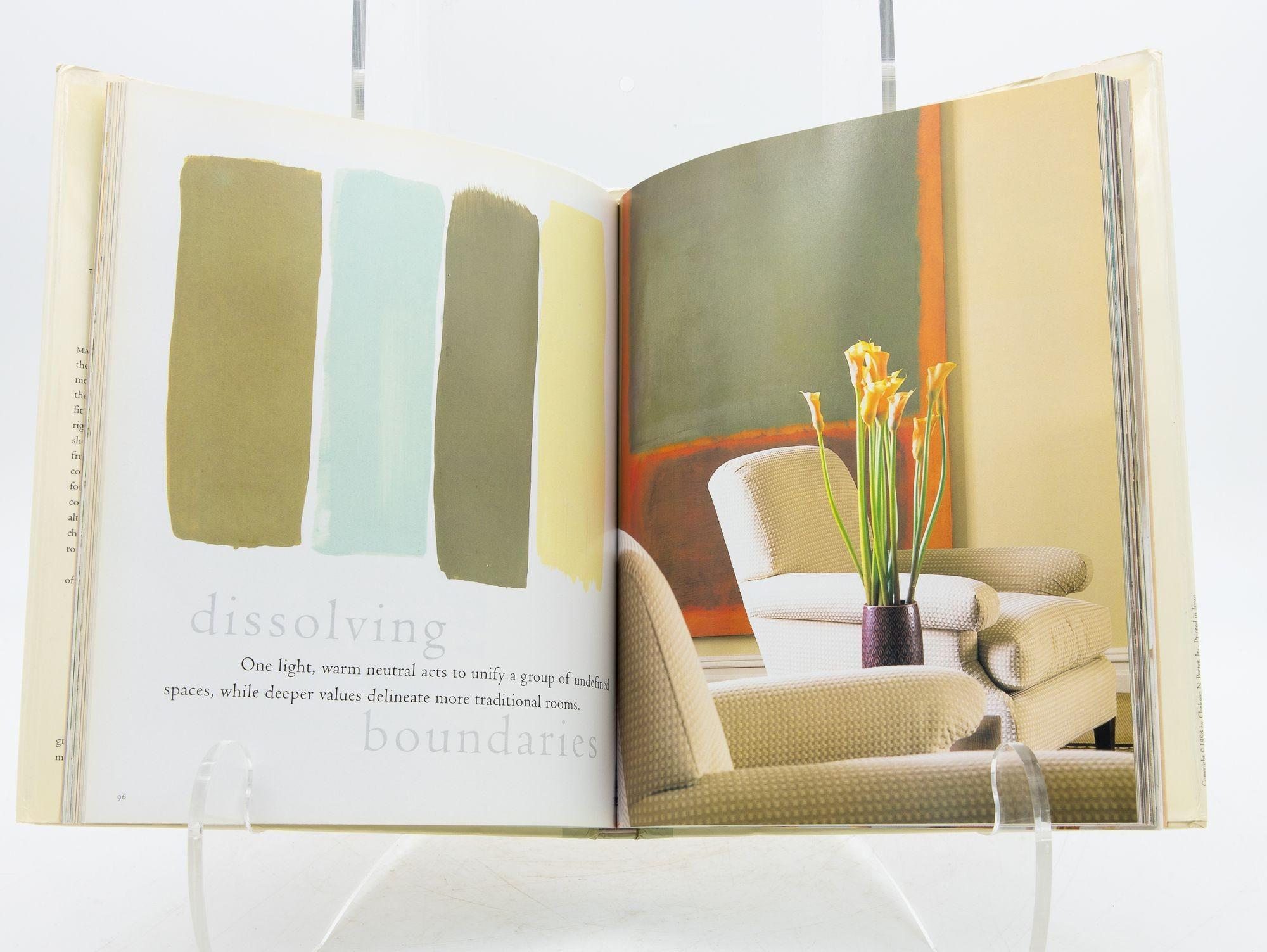 Late 20th Century Color Palettes: Atmospheric Interiors Book by Suzanne Butterfield, 1998 For Sale