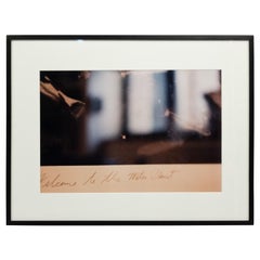 Color Photograph Detail of a Photograph with Script