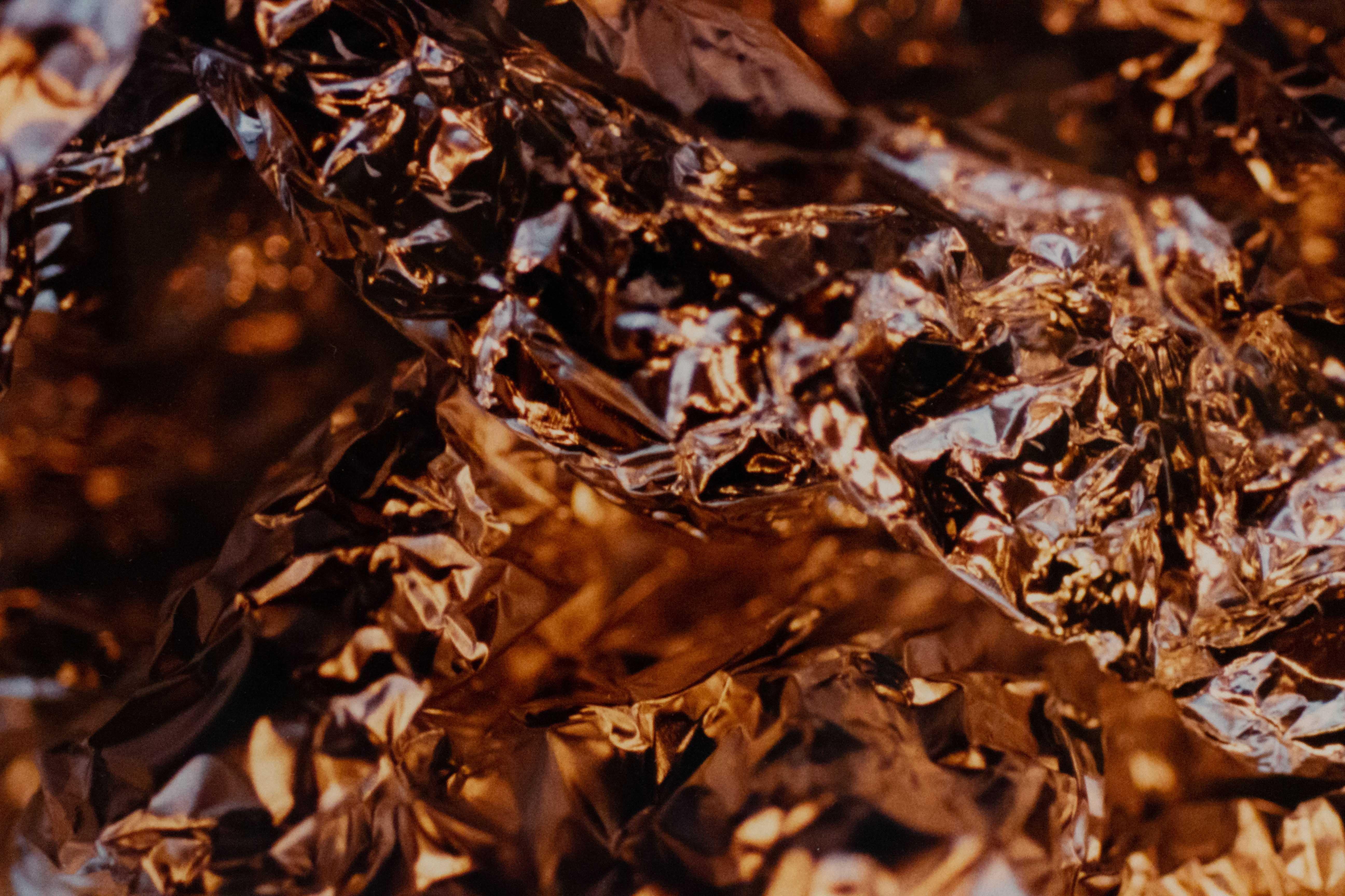 American Color Photograph of Silver Foil