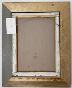 Color Print depicting Parisian Street Scene,  Paris France City & Metro Station