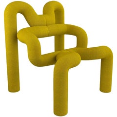 Color Sample Iconic Yello Armchair by Terje Ekstrom, Norway, 1980s for Lee