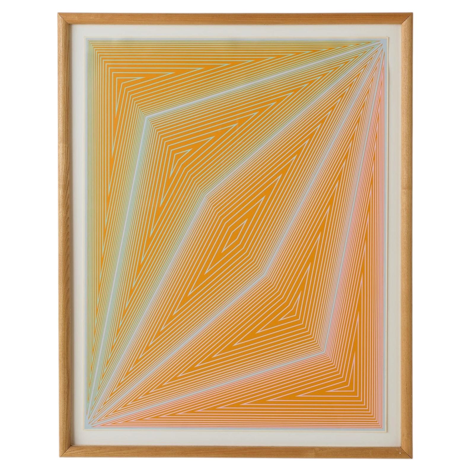 Color Silkscreen, Inward Eye #4, by Richard Anuszkiewicz