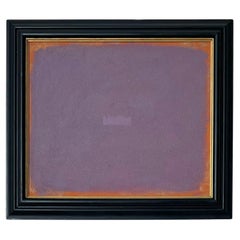 Color Studie in Mauve, Mischtechnik in antikem Rahmen von Nicolas Makelberge