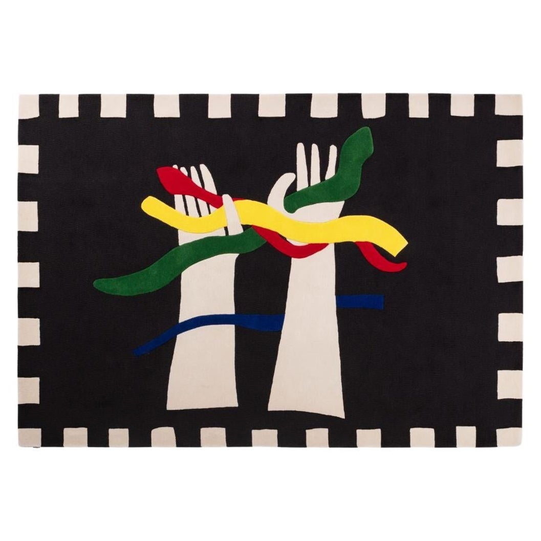 Color Wave Rug by Jean-Charles de Castelbajac For Sale