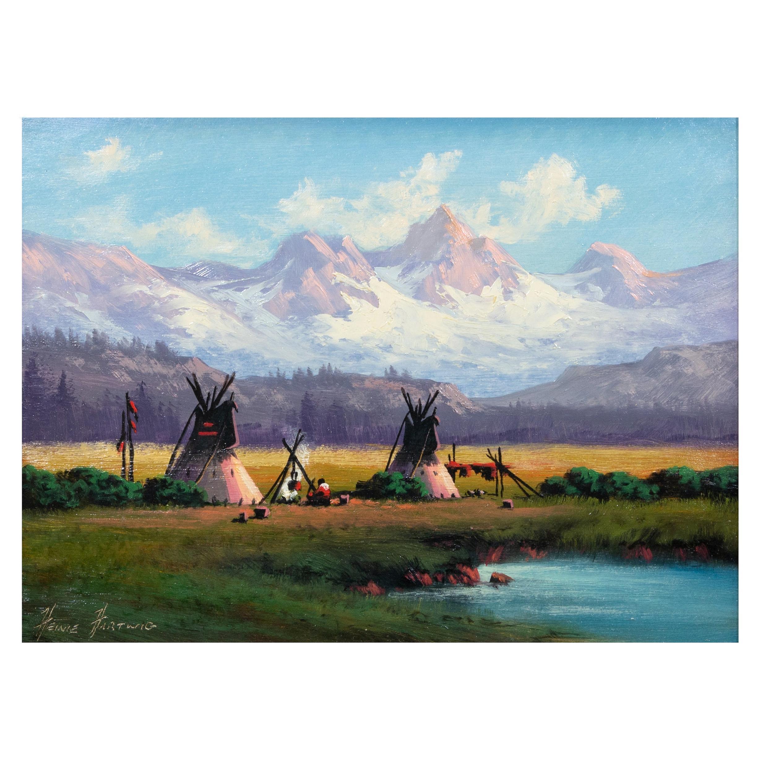Colorado Home Pintura al óleo original de Heinie Hartwig