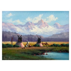 Colorado Home Pintura al óleo original de Heinie Hartwig