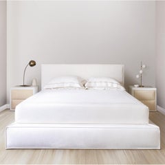 Colorado Raffia Sand Two-Drawer Nightstand from the Collezione Riviera