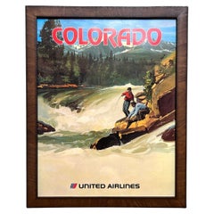 "Colorado" Vintage United Airlines Travel Poster by Tom Hoyne, circa 1970s