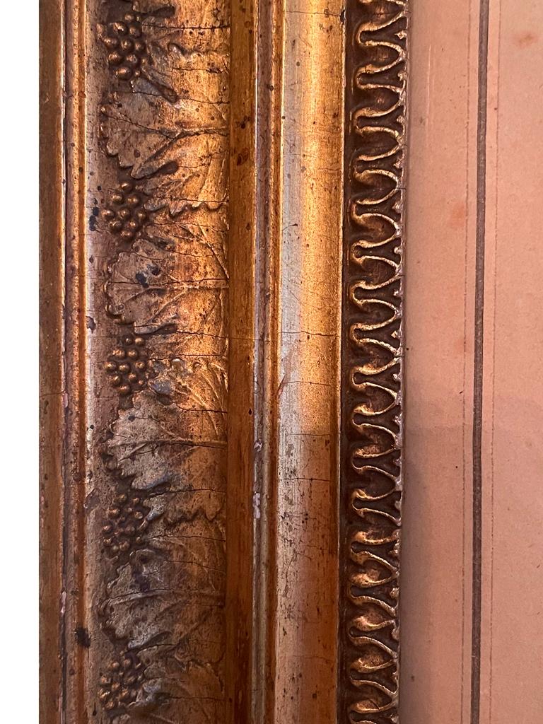 Colored copper engraving (Europäisch) im Angebot