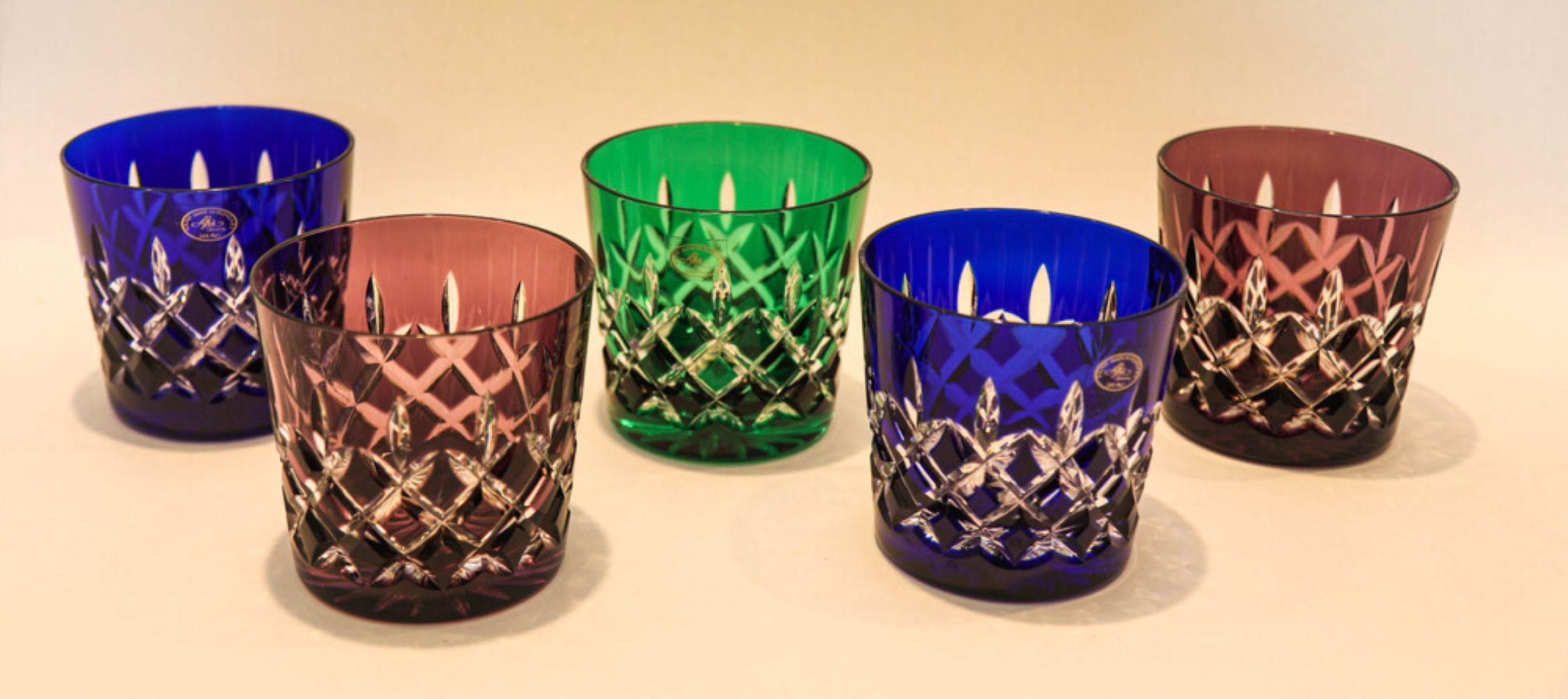 Ensemble de 5 verres de bar à la mode ancienne Ajka Arabella datant d'environ 1960 en vente 5