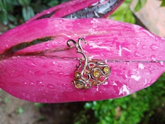Your Collectors Eye beckons You with Contemporary Colored Diamond Dangle Earring