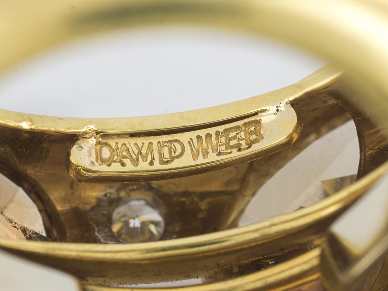 Colored Diamond Stack Ring by David Webb In Excellent Condition For Sale In San Antonio, TX