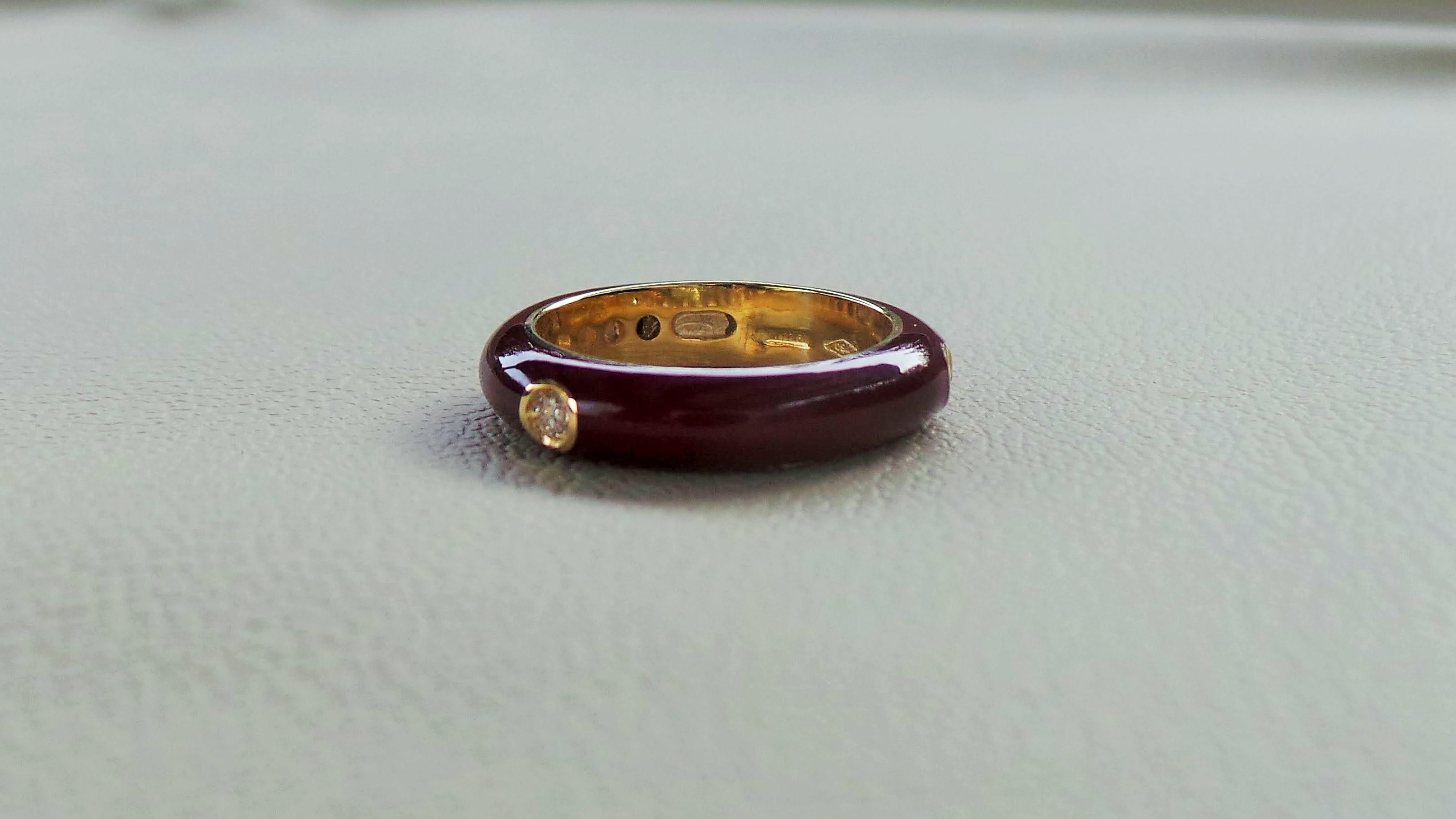 burgundy wedding ring