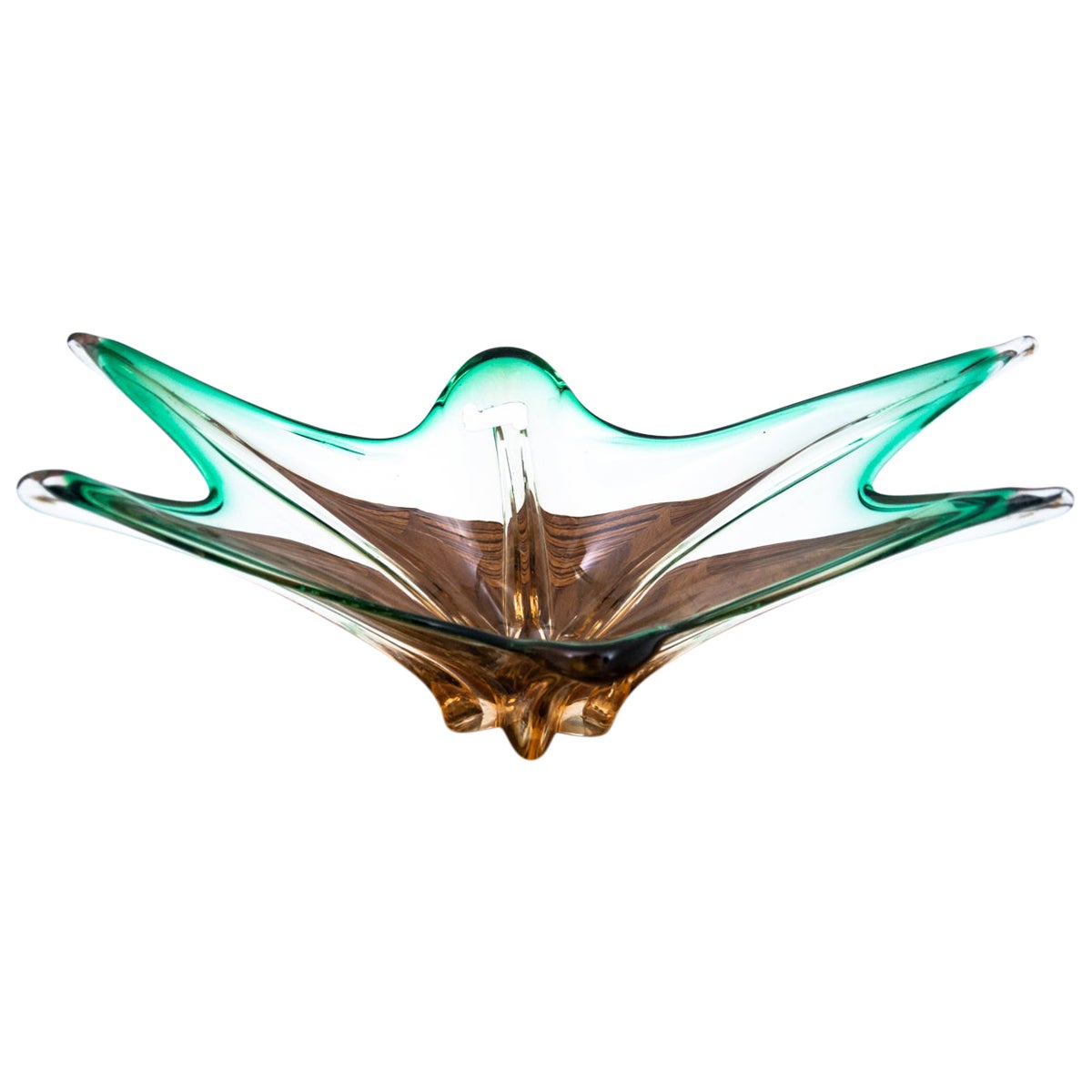 Colored Glass Platter, 1960s