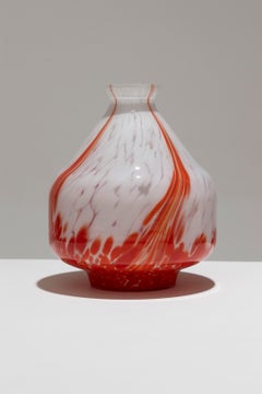 Colored Glass Vase, Clichy Glassworks, 1920s